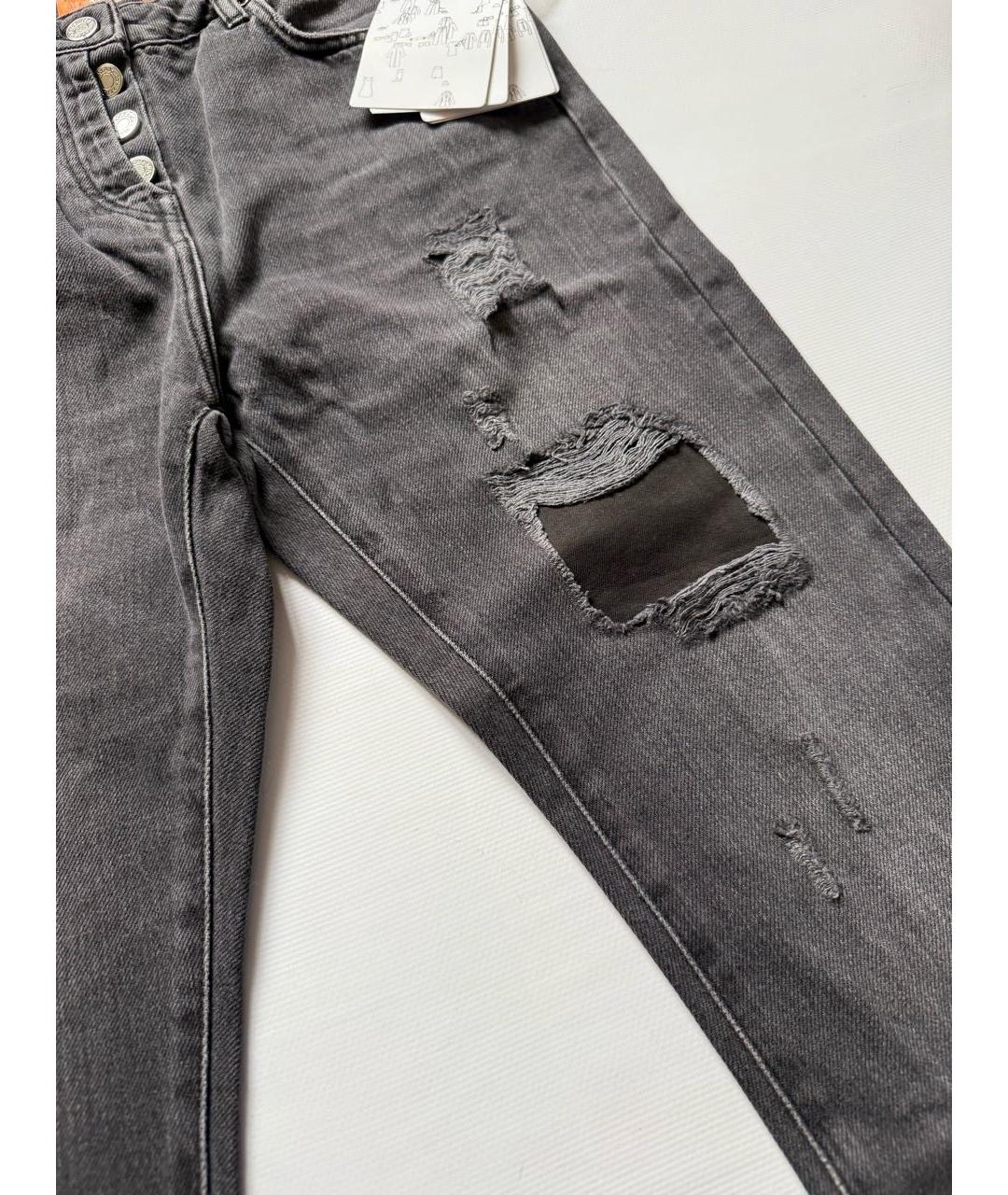 MAX&CO Черные хлопко-эластановые прямые джинсы, фото 4