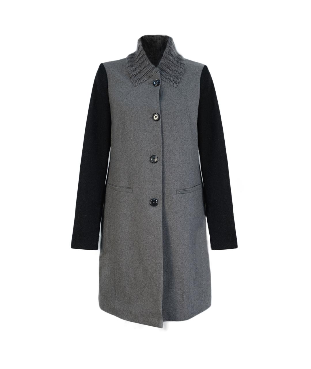 LIU JO Коричневое шерстяное пальто, фото 6