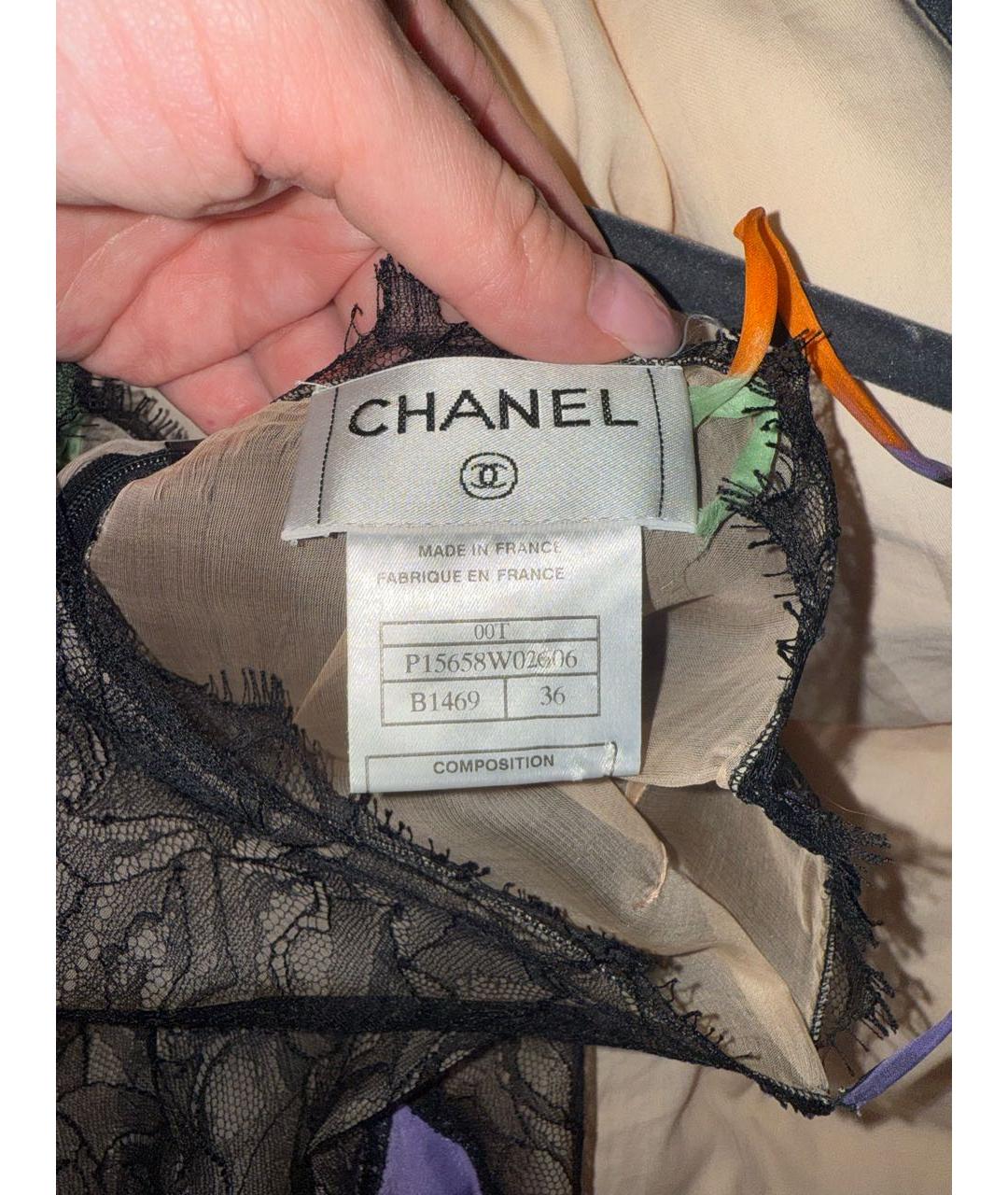 CHANEL Фиолетовое шелковое вечернее платье, фото 7