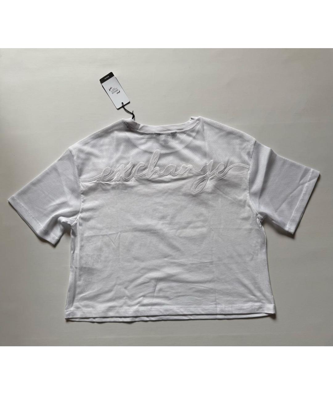 ARMANI EXCHANGE Белая хлопковая футболка, фото 2