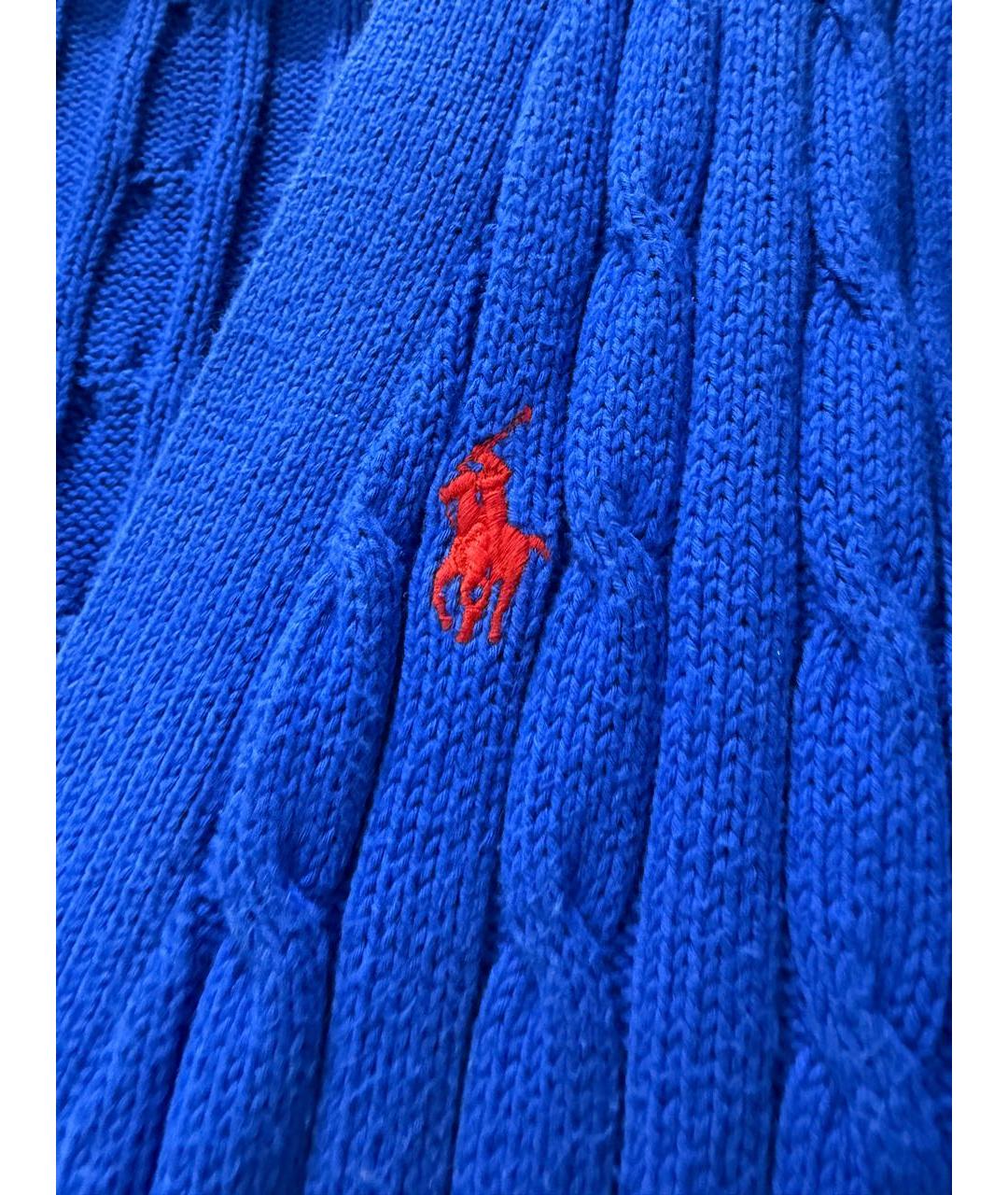 POLO RALPH LAUREN Синий хлопковый кардиган, фото 4