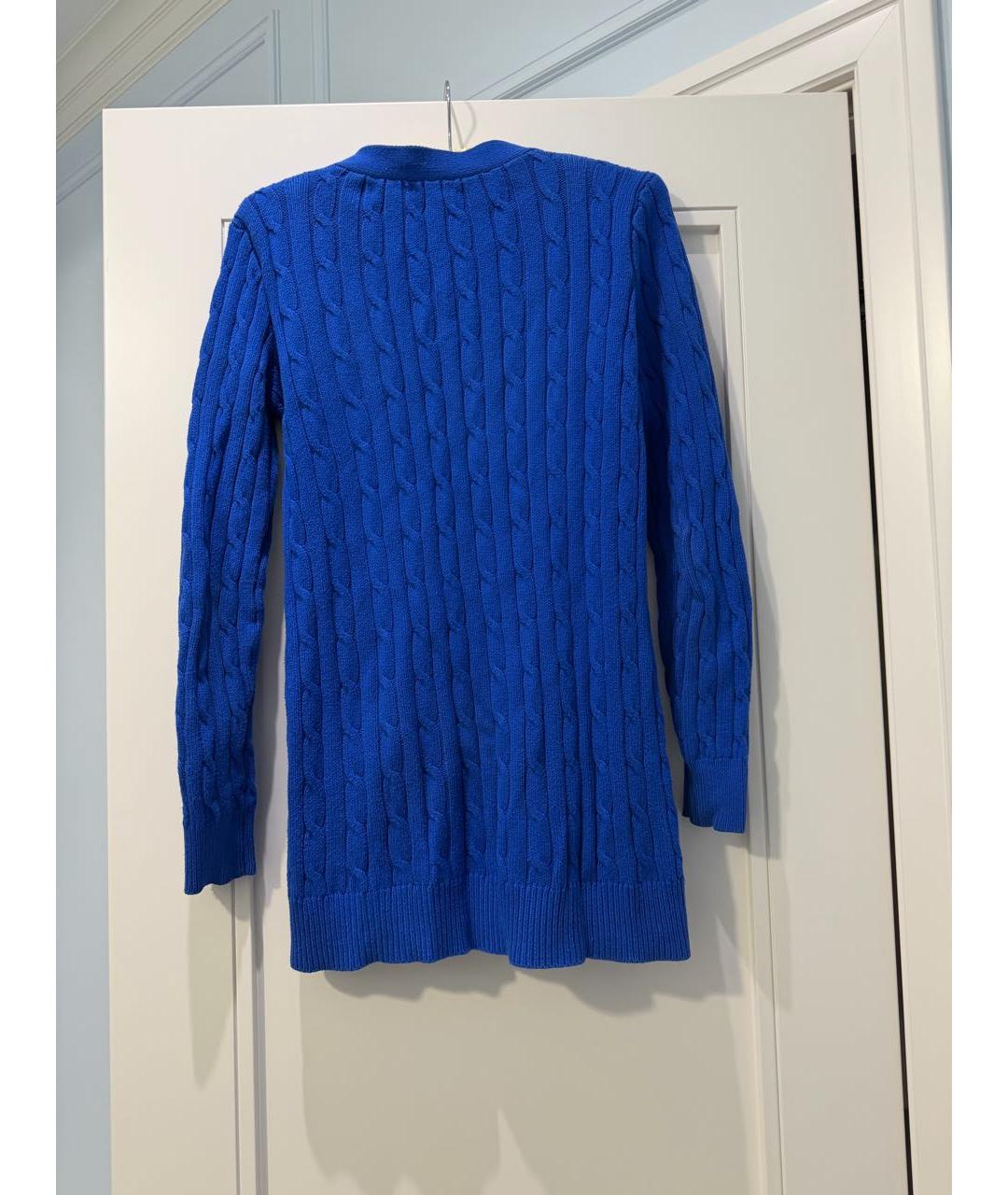 POLO RALPH LAUREN Синий хлопковый кардиган, фото 2