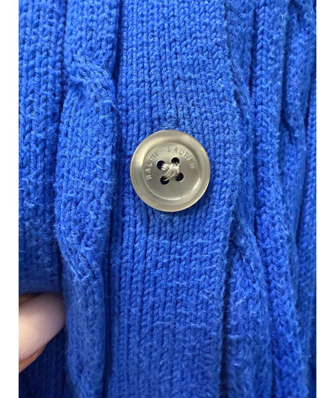 POLO RALPH LAUREN Синий хлопковый кардиган, фото 5