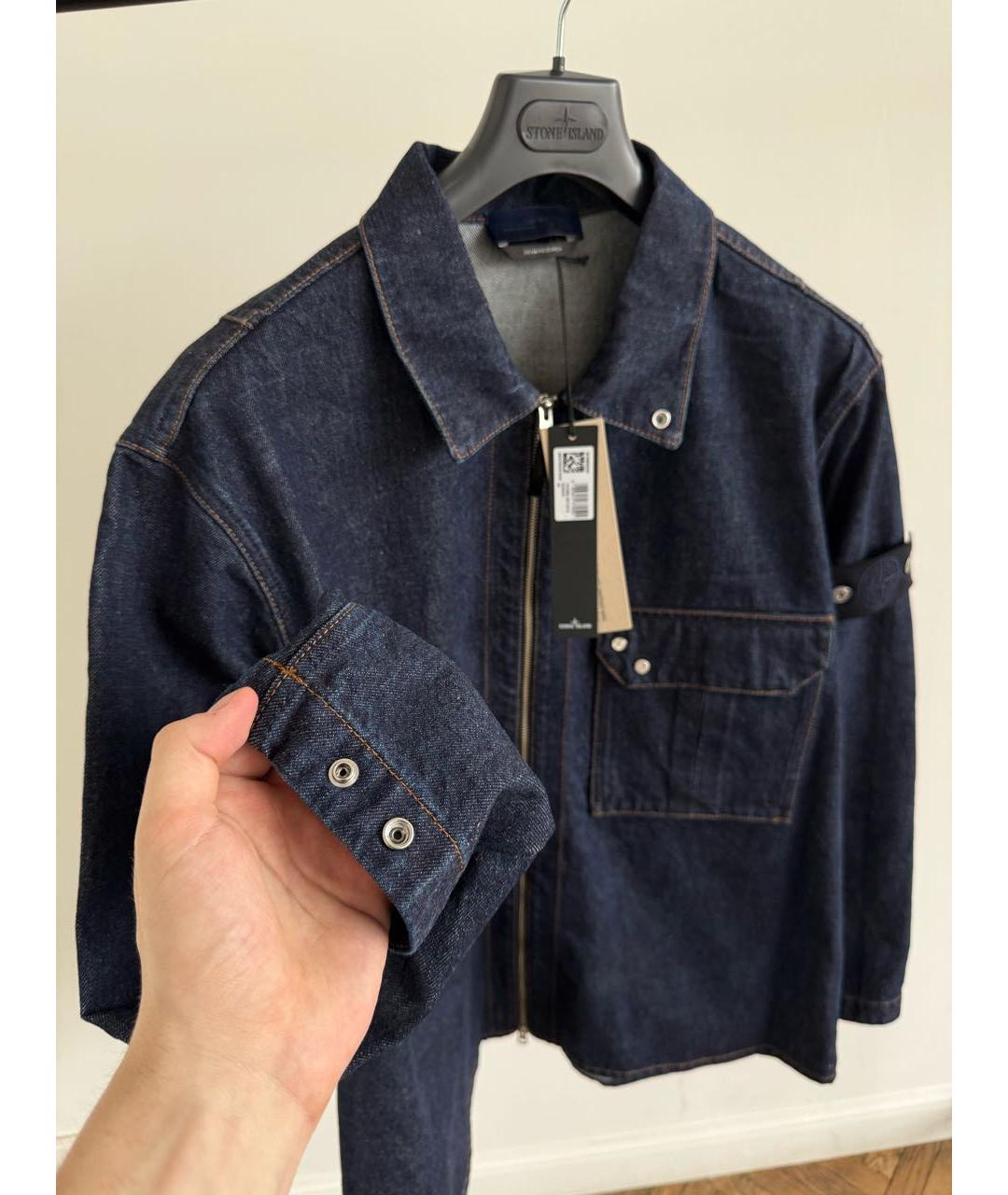 STONE ISLAND Темно-синяя куртка, фото 4