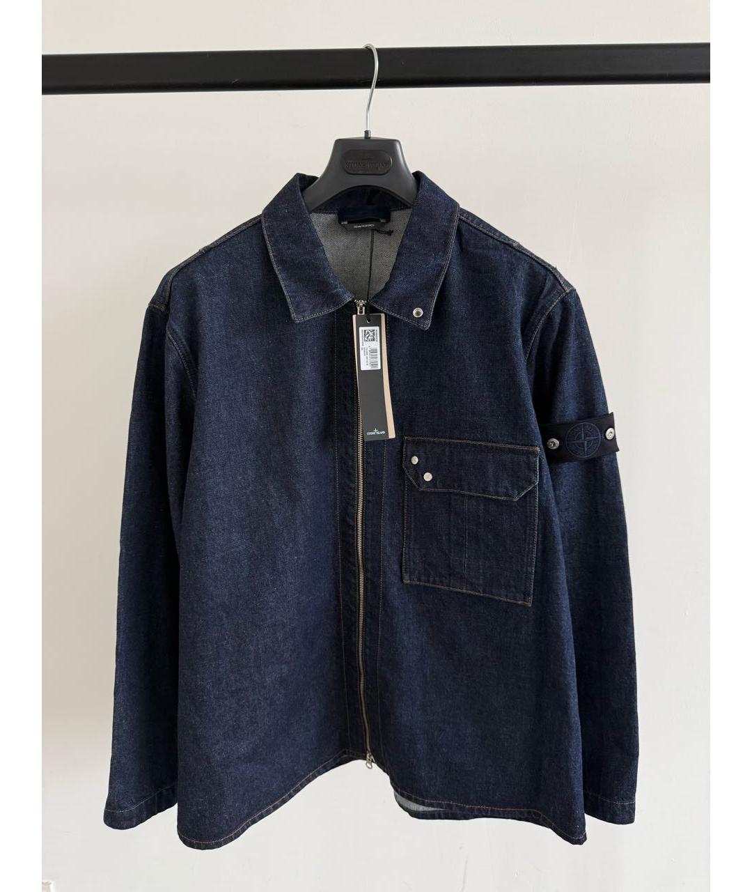 STONE ISLAND Темно-синяя куртка, фото 2