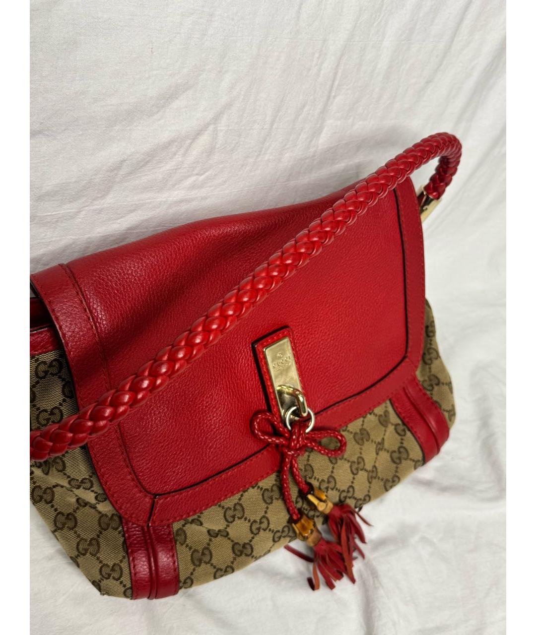 GUCCI Красная сумка через плечо, фото 6