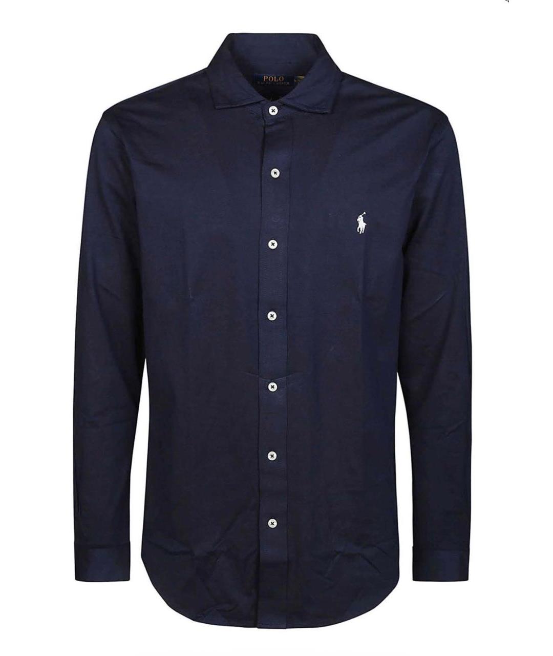 POLO RALPH LAUREN Темно-синяя классическая рубашка, фото 9