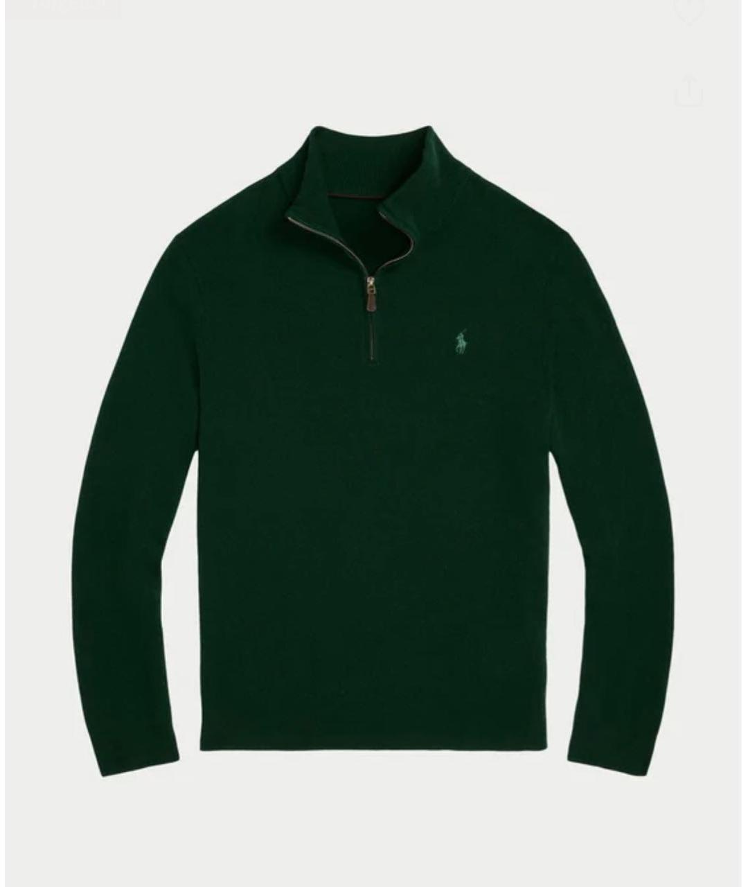 POLO RALPH LAUREN Зеленый шерстяной джемпер / свитер, фото 9