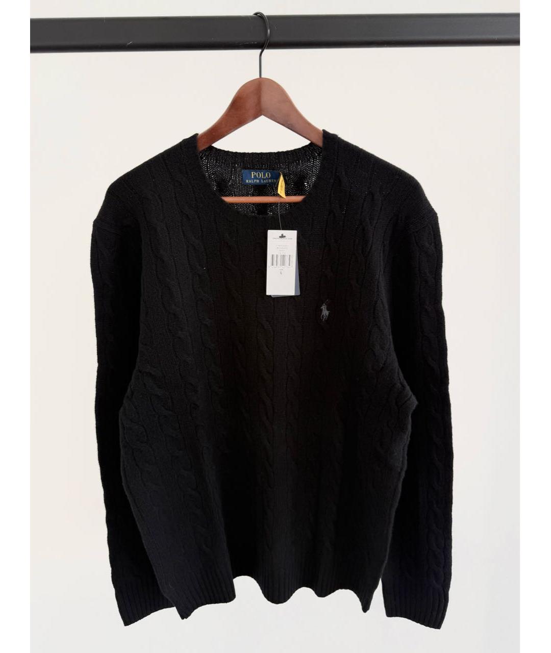 POLO RALPH LAUREN Черный шерстяной джемпер / свитер, фото 2