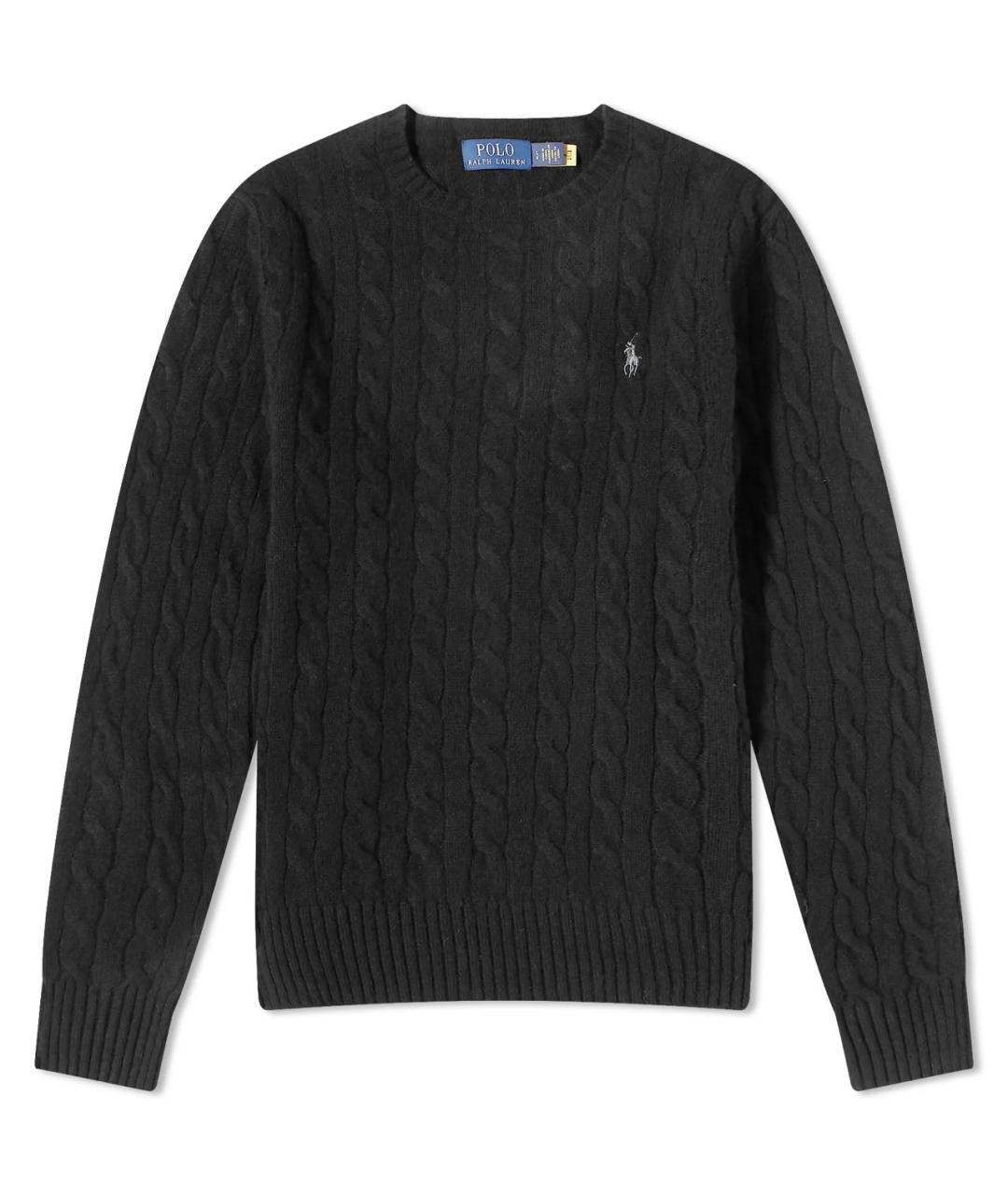 POLO RALPH LAUREN Черный шерстяной джемпер / свитер, фото 9