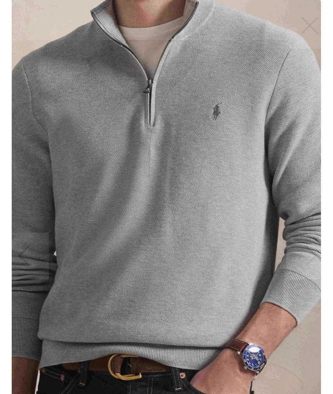 POLO RALPH LAUREN Серый шерстяной джемпер / свитер, фото 3