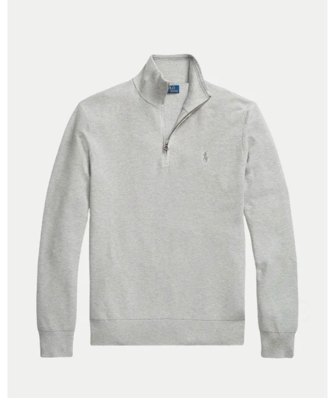 POLO RALPH LAUREN Серый шерстяной джемпер / свитер, фото 9