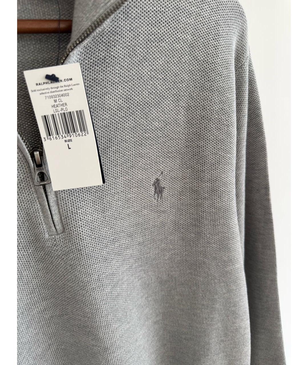 POLO RALPH LAUREN Серый шерстяной джемпер / свитер, фото 6