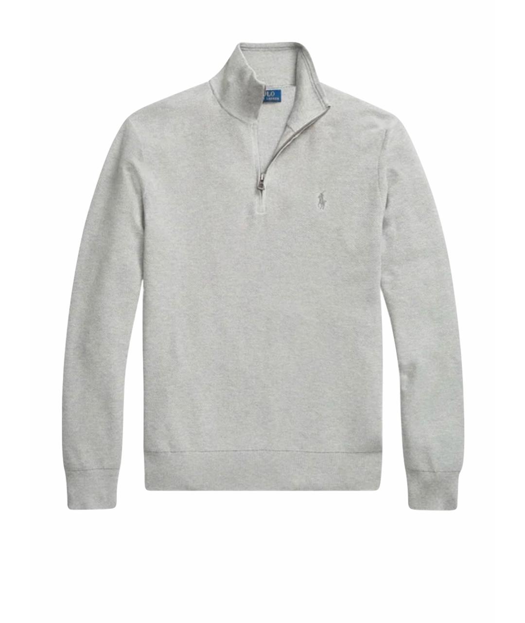 POLO RALPH LAUREN Серый шерстяной джемпер / свитер, фото 1