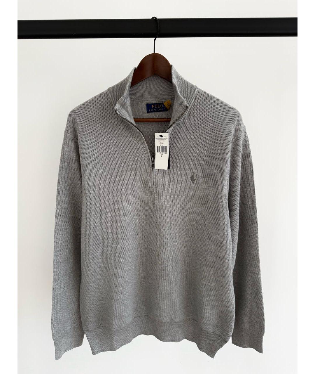 POLO RALPH LAUREN Серый шерстяной джемпер / свитер, фото 2