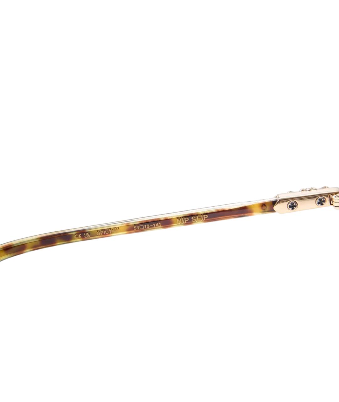 CHROME HEARTS Золотые солнцезащитные очки, фото 4