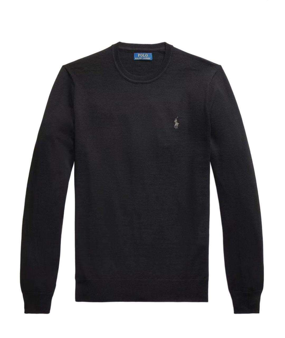 POLO RALPH LAUREN Черный шерстяной джемпер / свитер, фото 9