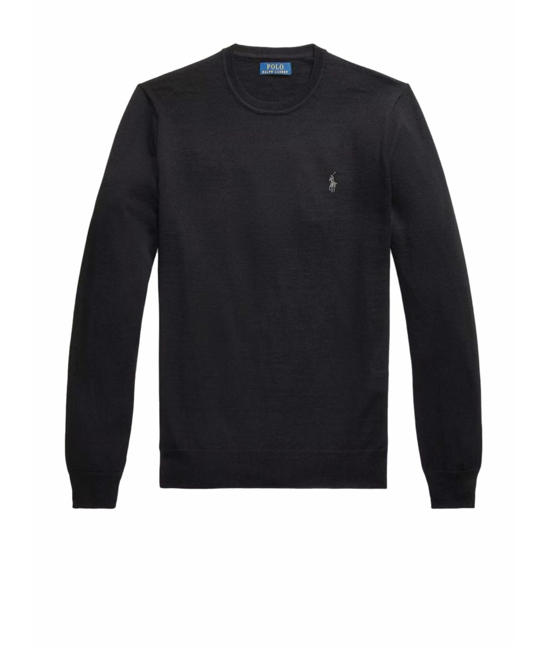 POLO RALPH LAUREN Черный шерстяной джемпер / свитер, фото 1