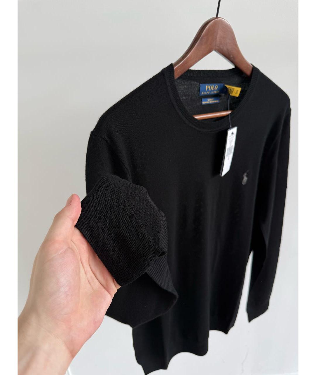 POLO RALPH LAUREN Черный шерстяной джемпер / свитер, фото 6