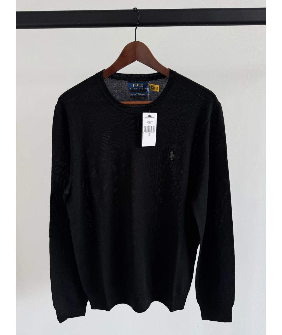 POLO RALPH LAUREN Черный шерстяной джемпер / свитер, фото 2