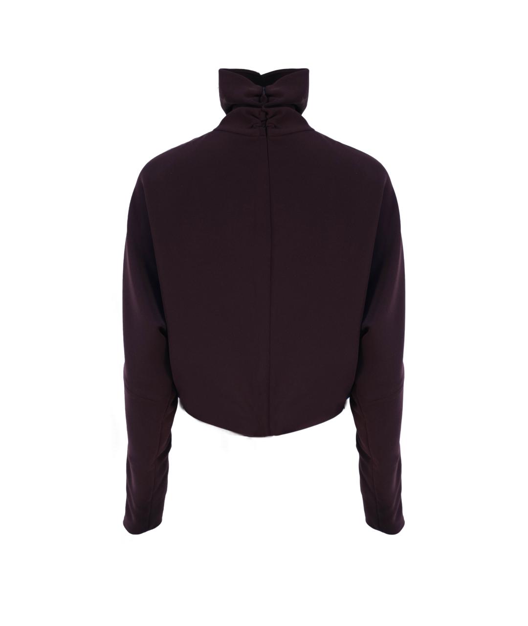 MCQ ALEXANDER MCQUEEN Бордовая полиэстеровая блузы, фото 2