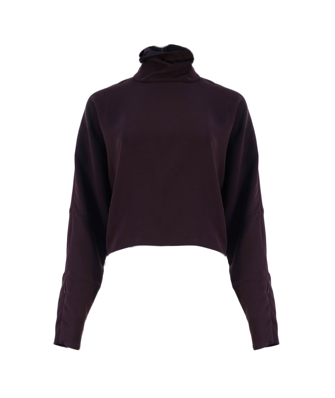 MCQ ALEXANDER MCQUEEN Бордовая полиэстеровая блузы, фото 6