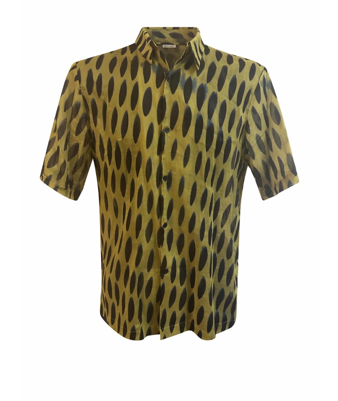 DRIES VAN NOTEN Желтая хлопковая кэжуал рубашка, фото 1