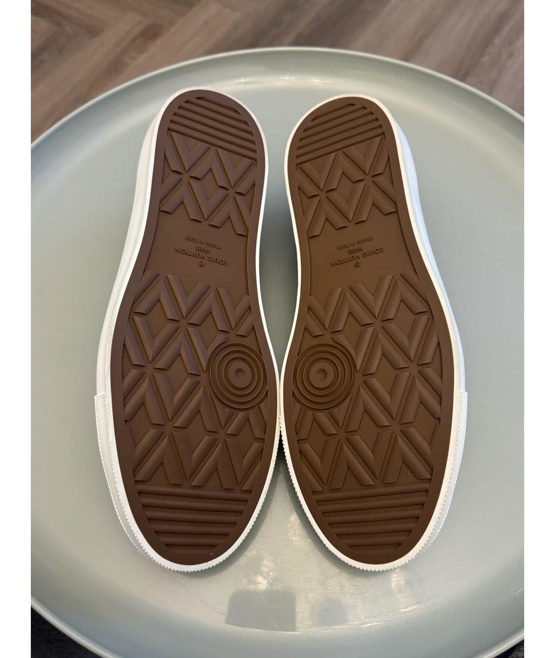 LOUIS VUITTON Темно-синие низкие кроссовки / кеды, фото 7