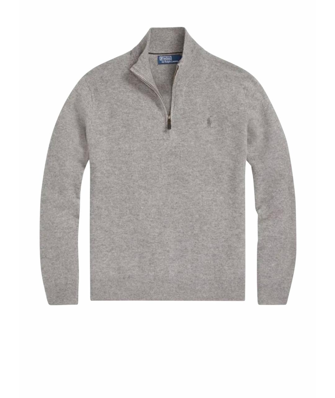 POLO RALPH LAUREN Серый шерстяной джемпер / свитер, фото 1