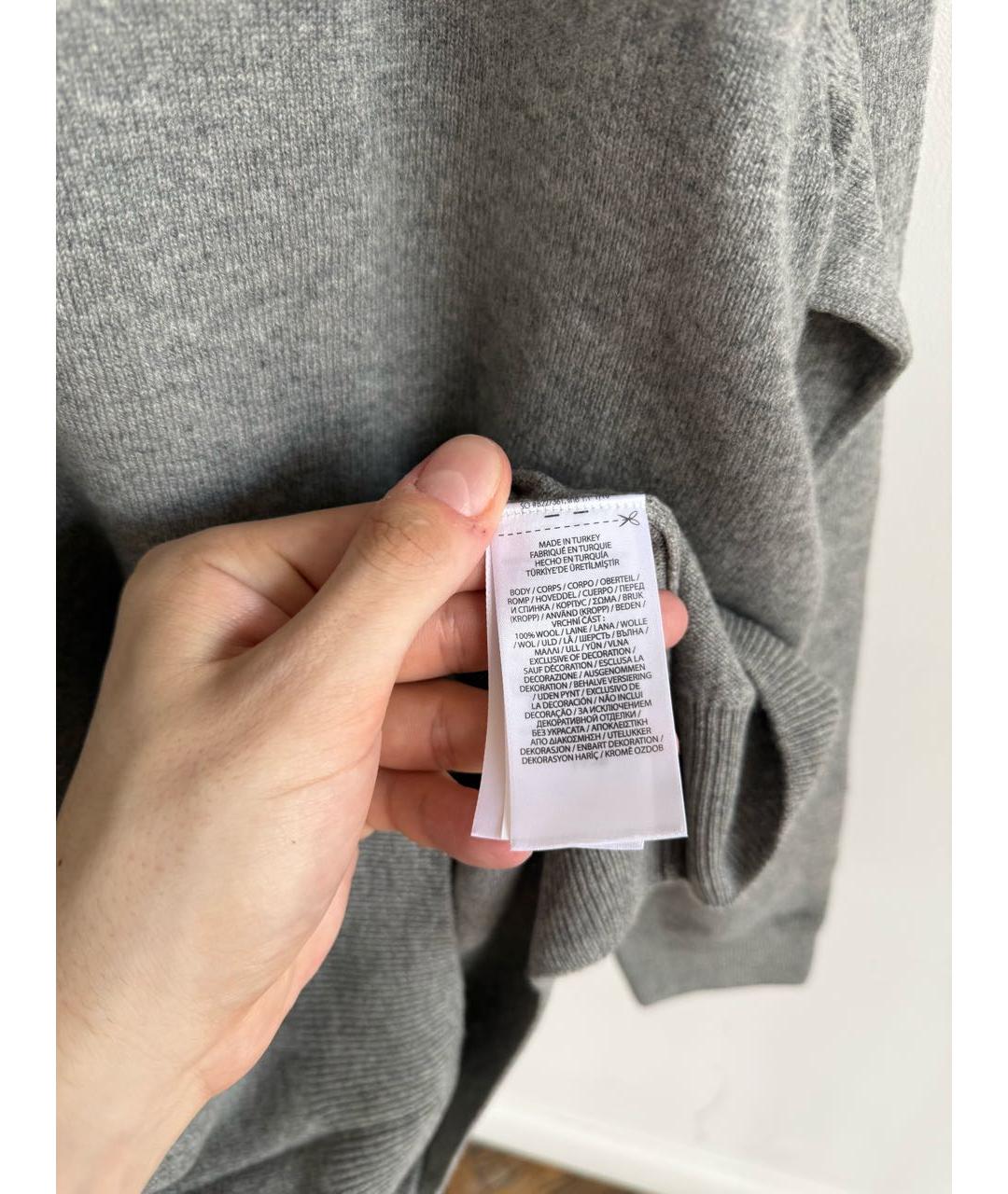 POLO RALPH LAUREN Серый шерстяной джемпер / свитер, фото 7
