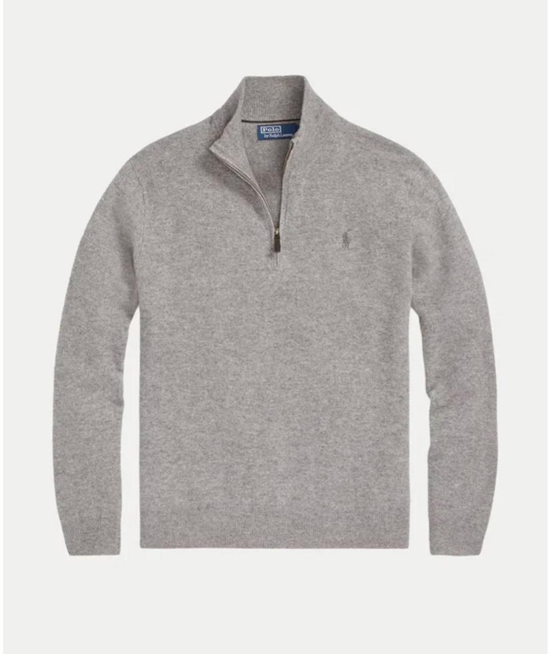 POLO RALPH LAUREN Серый шерстяной джемпер / свитер, фото 9