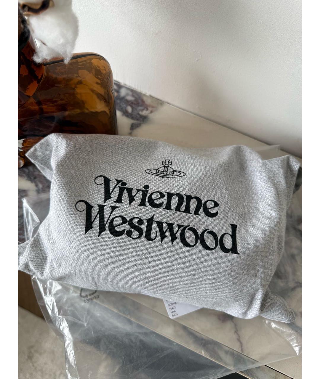 VIVIENNE WESTWOOD Черная сумка через плечо, фото 8