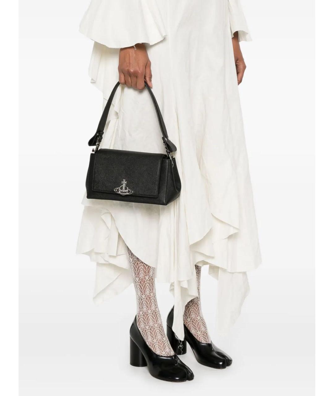 VIVIENNE WESTWOOD Черная сумка через плечо, фото 3
