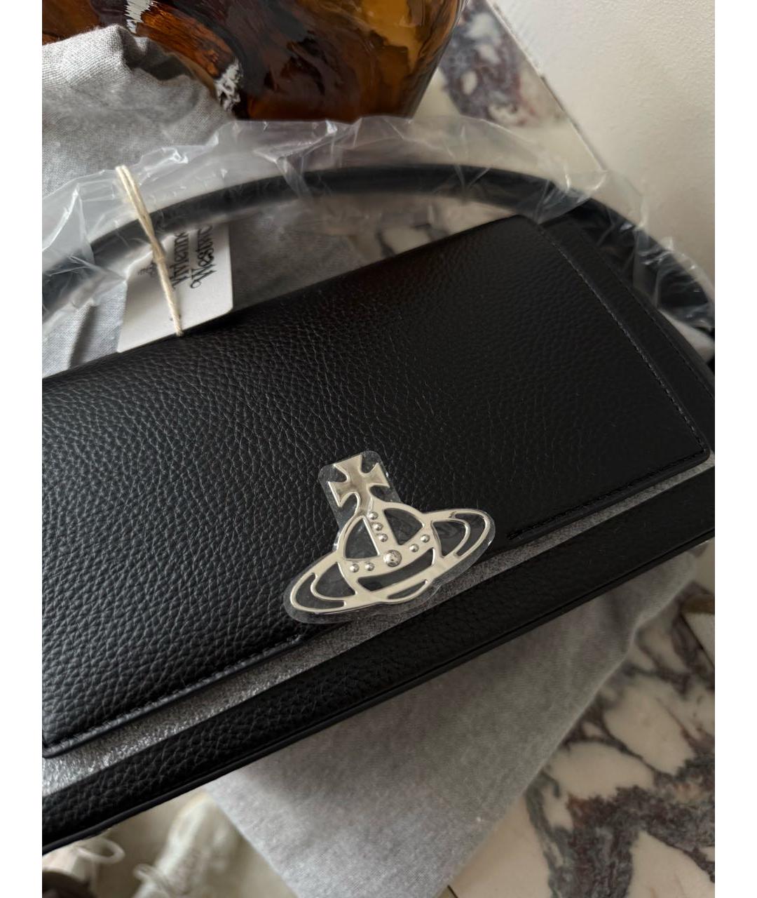 VIVIENNE WESTWOOD Черная сумка через плечо, фото 5