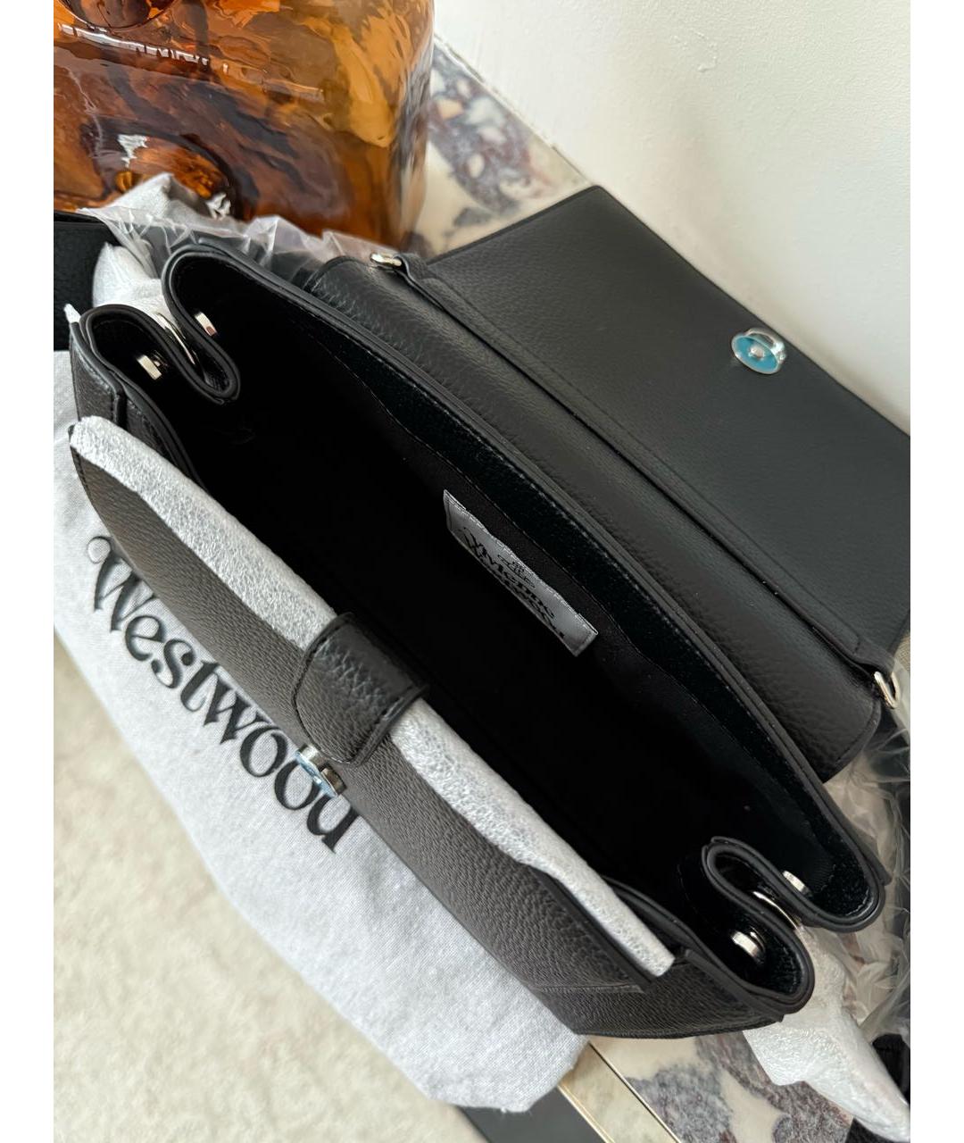 VIVIENNE WESTWOOD Черная сумка через плечо, фото 7