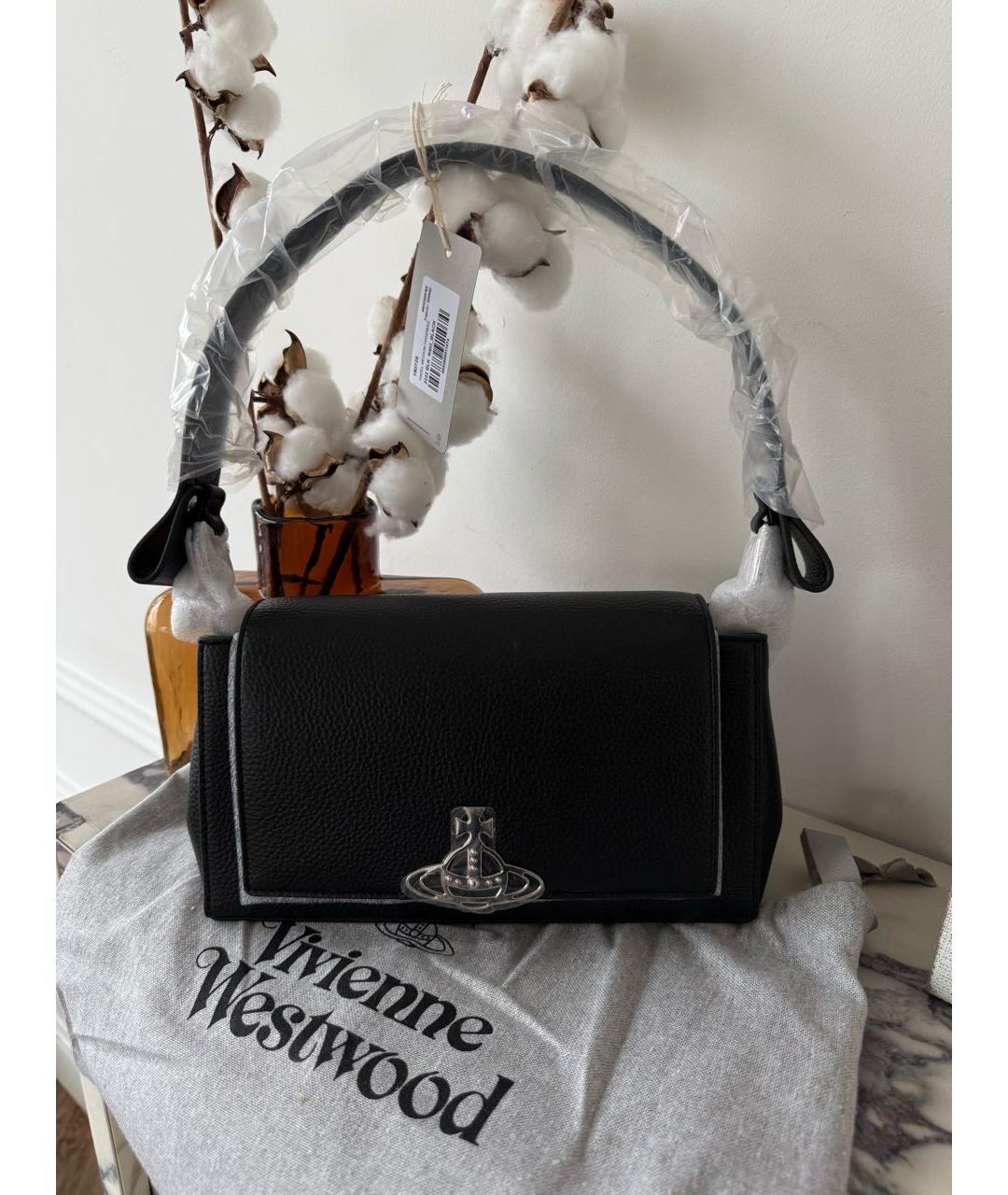 VIVIENNE WESTWOOD Черная сумка через плечо, фото 2
