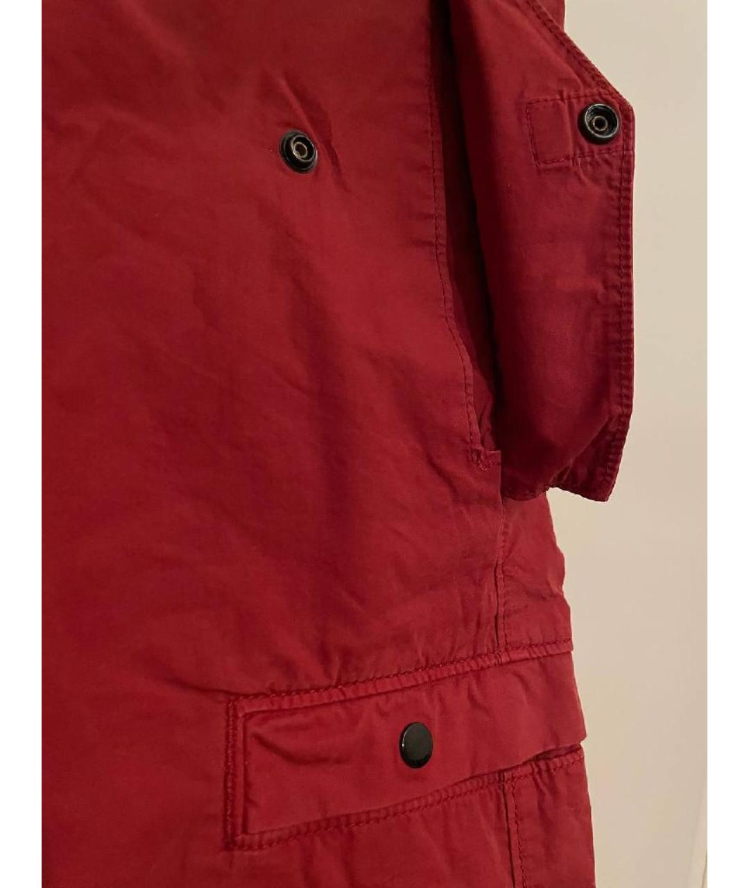 STONE ISLAND Красные хлопковые шорты, фото 3