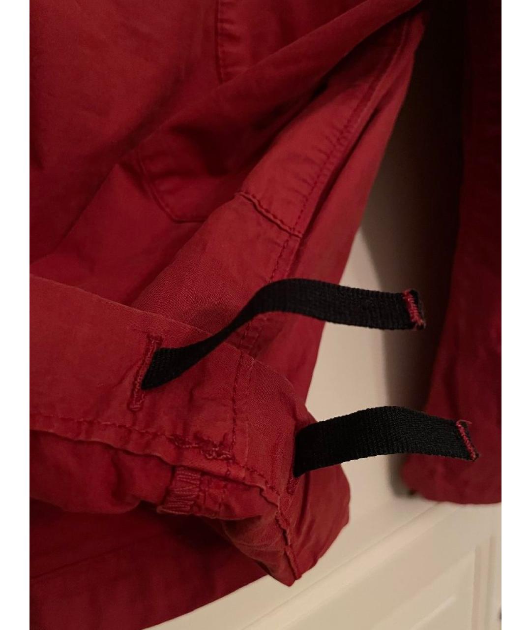 STONE ISLAND Красные хлопковые шорты, фото 6