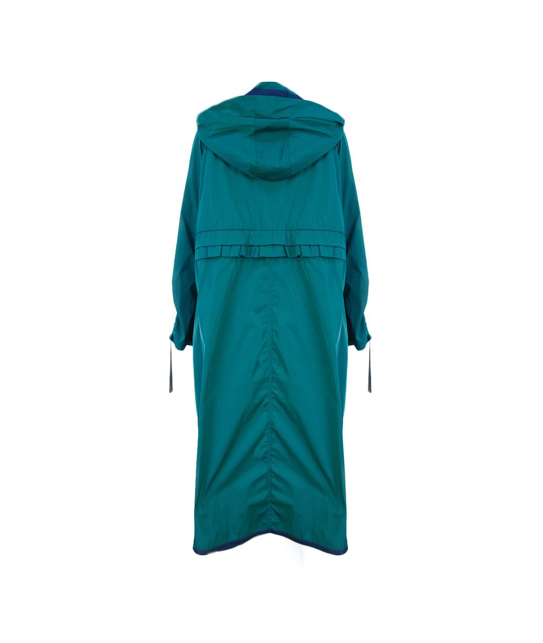 TWIN-SET Зеленый полиэстеровый тренч/плащ, фото 2