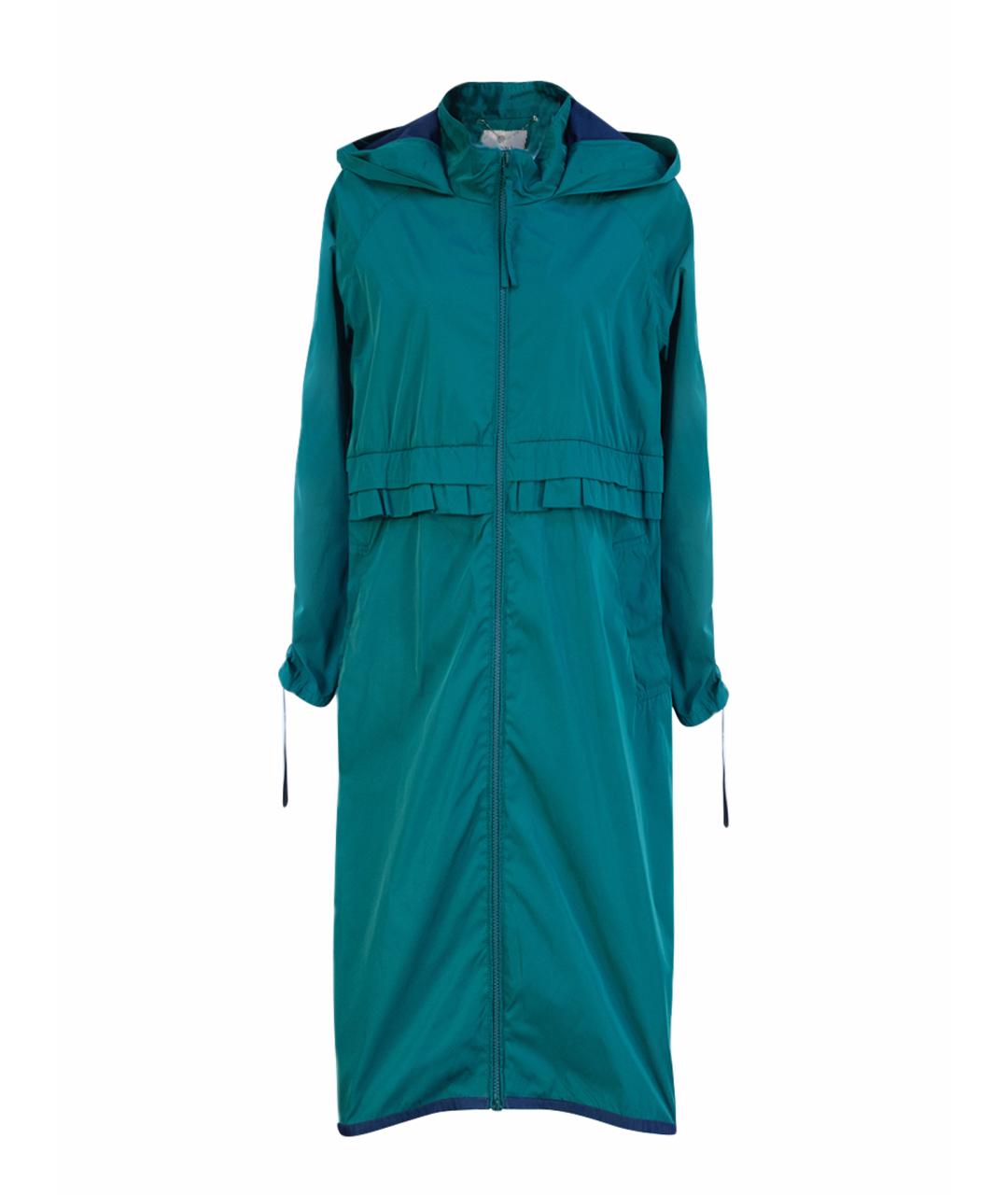 TWIN-SET Зеленый полиэстеровый тренч/плащ, фото 1