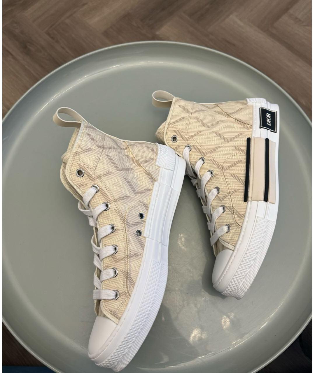 CHRISTIAN DIOR Бежевые кроссовки, фото 4