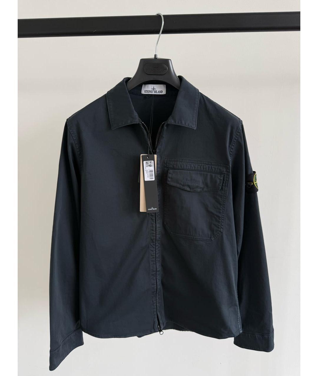 STONE ISLAND Темно-синяя куртка, фото 2