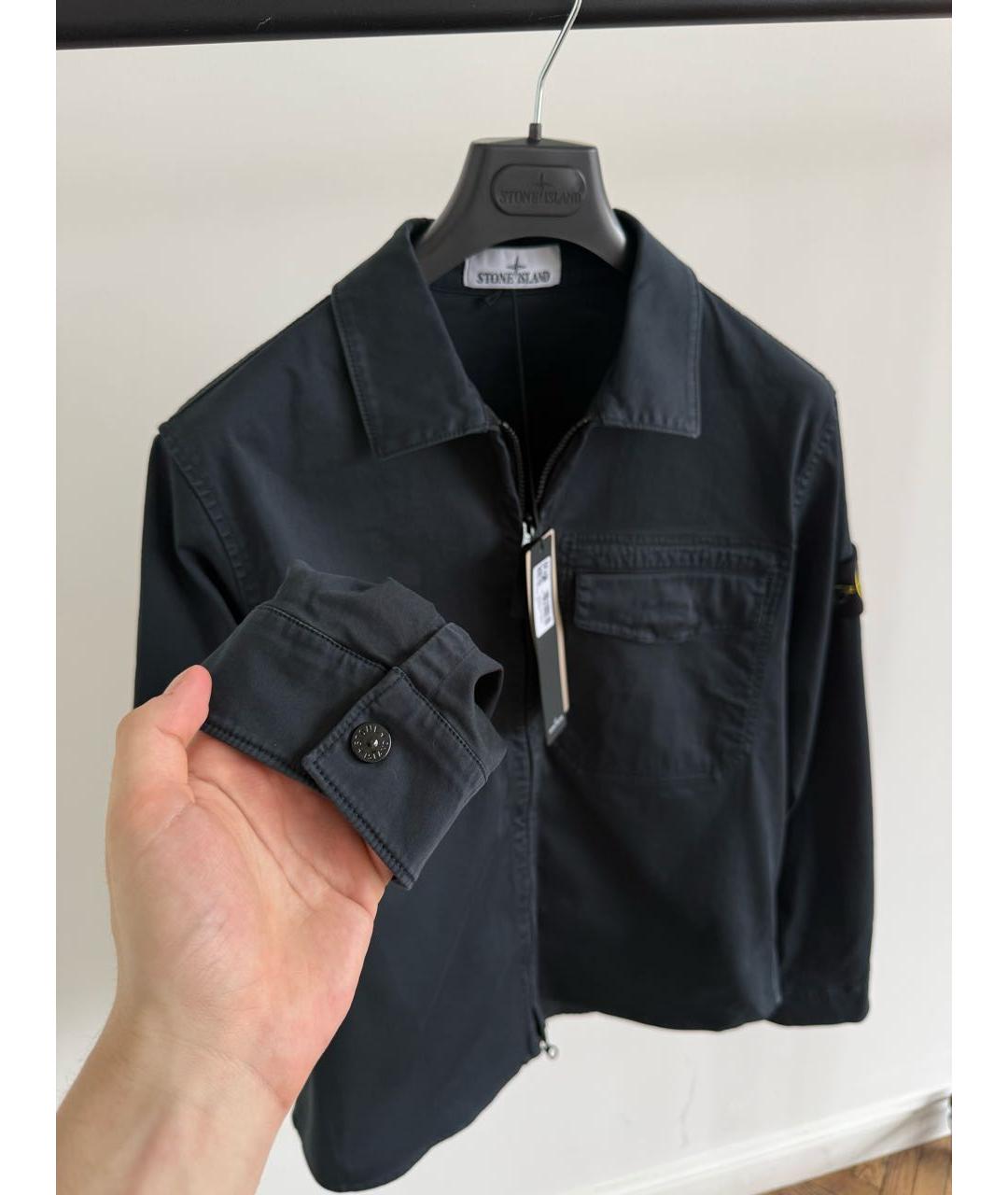 STONE ISLAND Темно-синяя куртка, фото 4