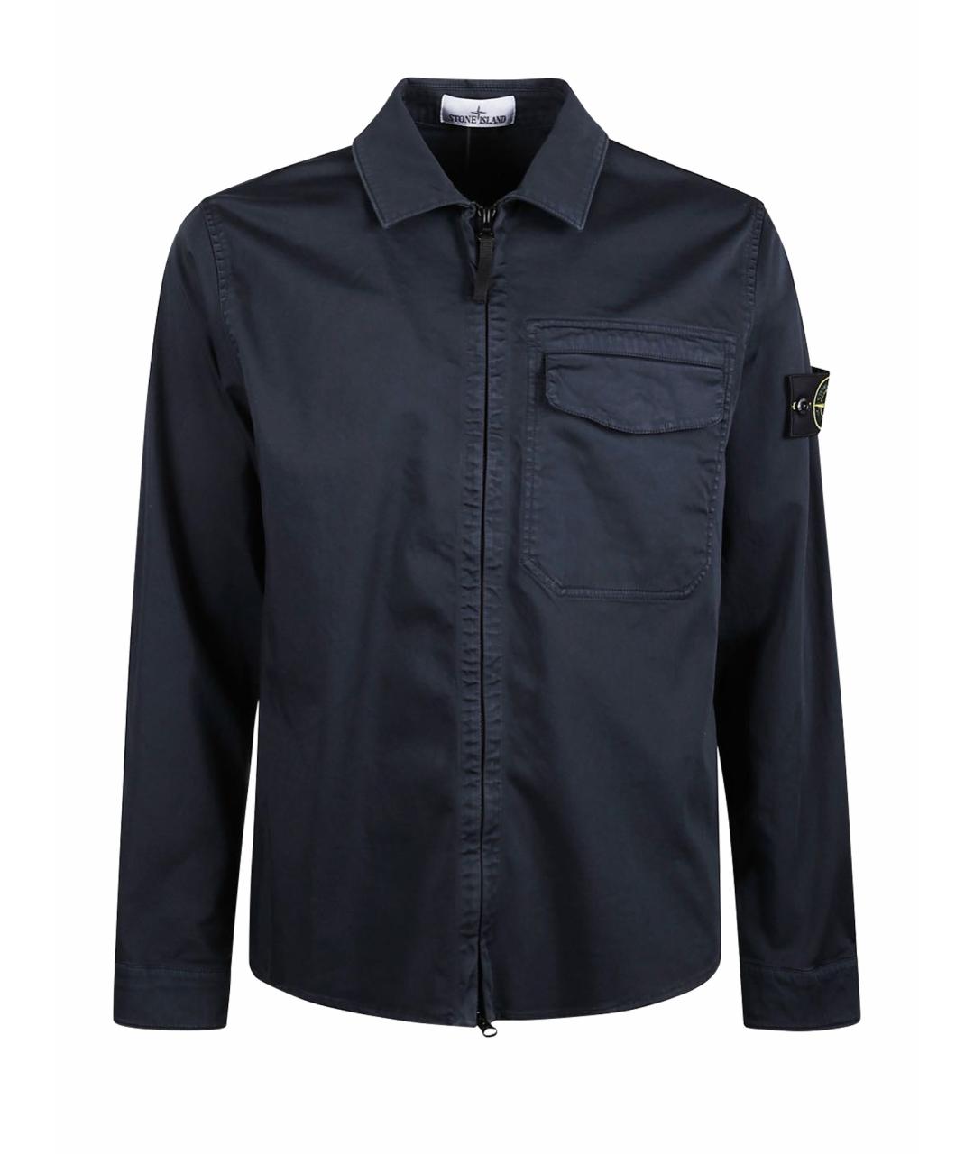 STONE ISLAND Темно-синяя куртка, фото 1