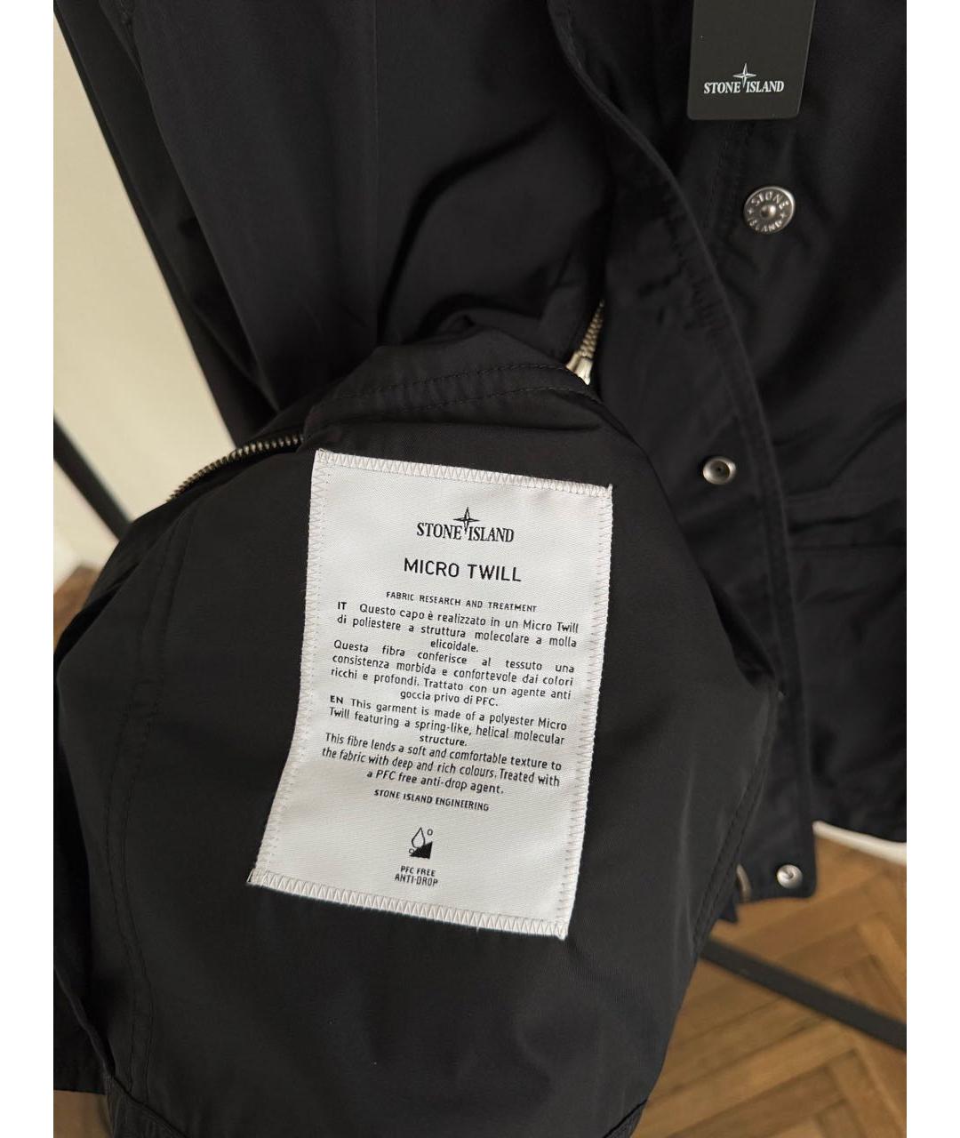 STONE ISLAND Черная куртка, фото 6