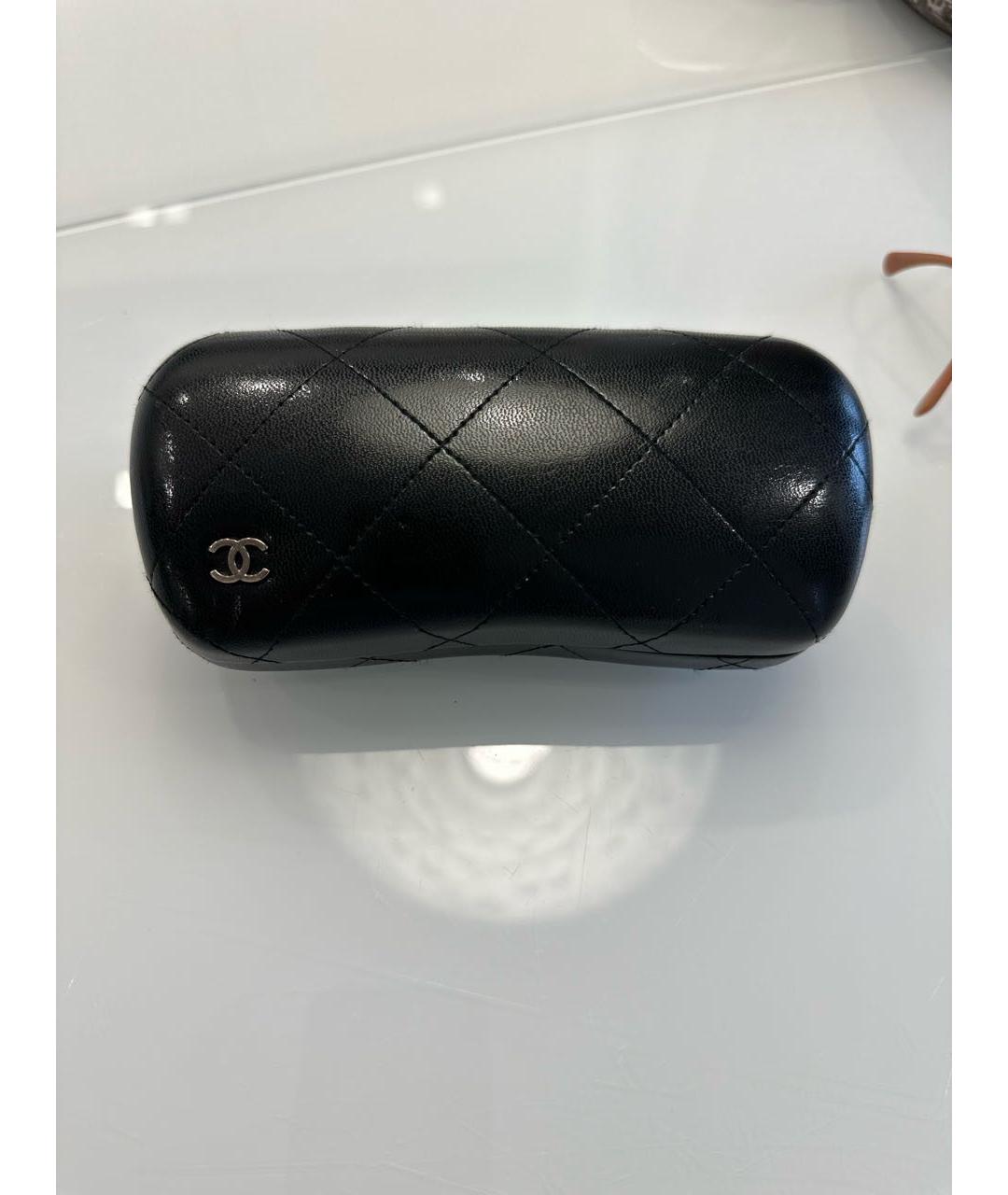 CHANEL Розовые металлические солнцезащитные очки, фото 4