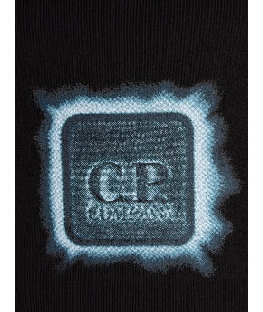 CP COMPANY Черная хлопковая футболка, фото 4