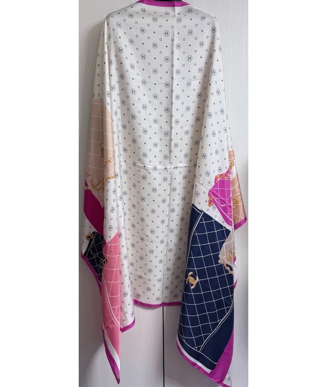 CHANEL Мульти шелковый шарф, фото 2