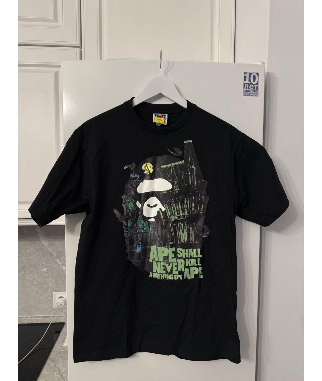 BAPE Черная футболка, фото 3