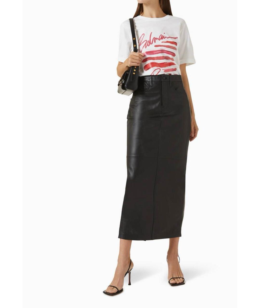 BALMAIN Белая хлопковая футболка, фото 7